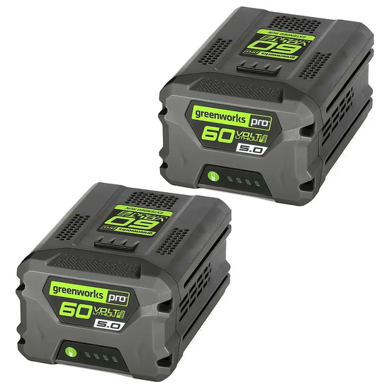 Снегоуборщик аккумуляторный ручной Greenworks GD60PST бесщеточный, 60V с 2хАКБ 5 Ач + ЗУ 10А двойное