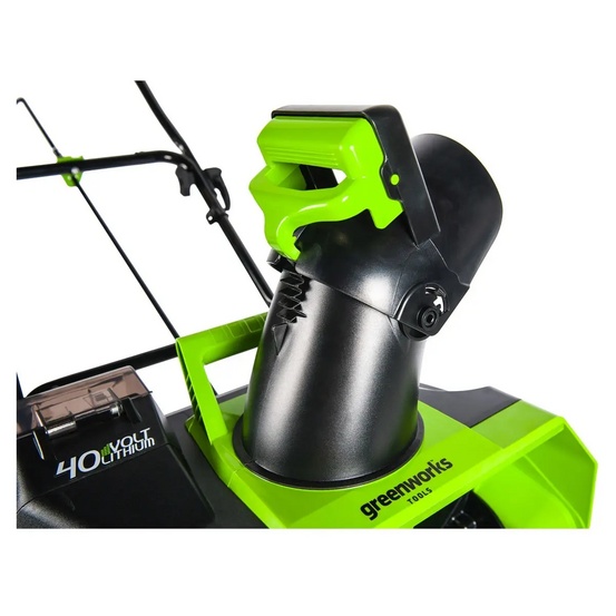 Снегоуборщик аккумуляторный Greenworks GD40ST бесщеточный, 40V с АКБ 2 Ач USB + ЗУ 2А