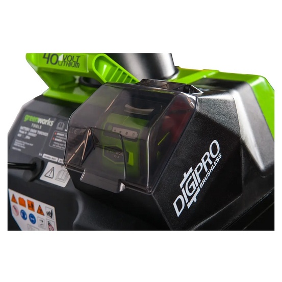 Снегоуборщик аккумуляторный Greenworks GD40ST (GD40SB) бесщеточный, 40V с АКБ 4 Ач USB + ЗУ 5А быстрое
