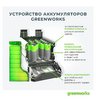Снегоуборщик аккумуляторный Greenworks GD40ST (GD40SB) бесщеточный, 40V с АКБ 2 Ач + ЗУ 5А быстрое