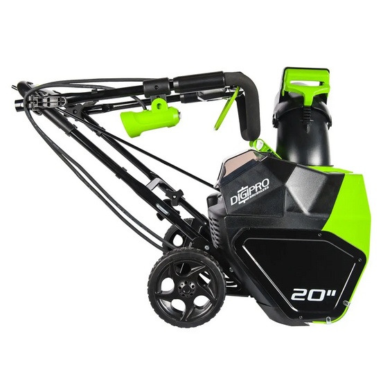 Снегоуборщик аккумуляторный Greenworks GD40ST бесщеточный, 40V с АКБ 8 Ач + ЗУ 5А быстрое
