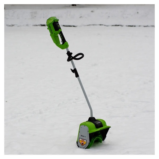 Снегоуборщик аккумуляторный ручной Greenworks GD40SS бесщеточный, 40V с АКБ 5 Ач без ЗУ