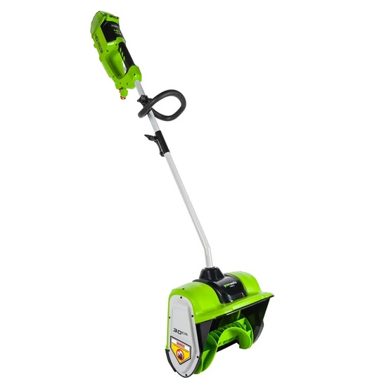 Снегоуборщик аккумуляторный ручной Greenworks GD40SS бесщеточный, 40V с АКБ 2 Ач + ЗУ 5А