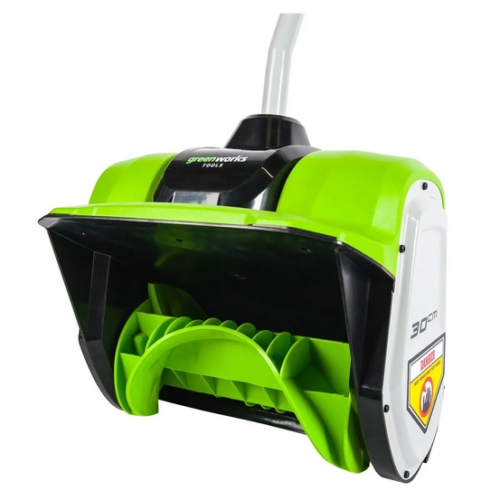 Снегоуборщик аккумуляторный ручной Greenworks GD40SS бесщеточный, 40V с АКБ 2 Ач + ЗУ 5А