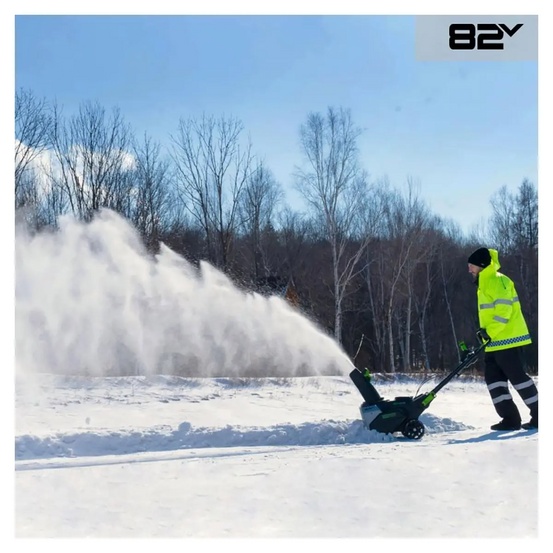 Снегоуборщик аккумуляторный Greenworks 82SN22 с АКБ 2х8 Ач, без ЗУ