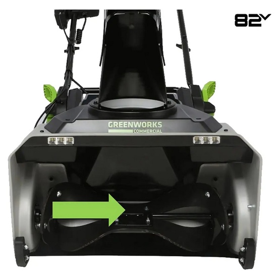 Снегоуборщик аккумуляторный Greenworks 82SN22 с АКБ 2х2,5 Ач + ЗУ 4А