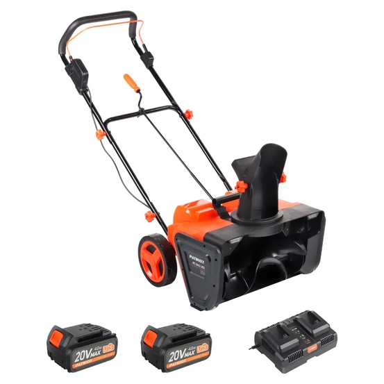 Снегоуборщик аккумуляторный Patriot PE 2842 UES с 2хАКБ 4 Ач + ЗУ двойное