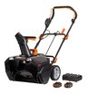 Снегоуборщик аккумуляторный WORX WG471E, с АКБ 2х4Ач + ЗУ 2А двойное