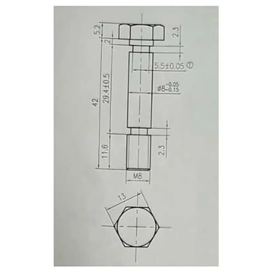Комплект срезных болтов REDVERG д/шнека снегоуборщика 2 шт.