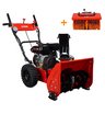 Снегоуборщик бензиновый самоходный A-iPower AS567F + подметальная щетка P61