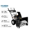 Самоходный бензиновый снегоуборщик Hyundai S 7066