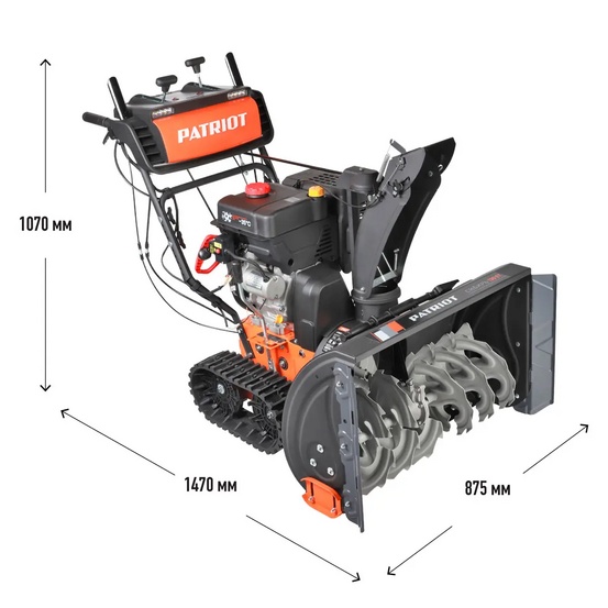 Снегоуборщик бензиновый гусеничный Patriot Сибирь 130 ET