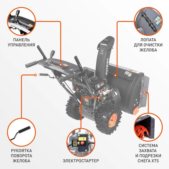 Снегоуборщик бензиновый Patriot PS 707 E