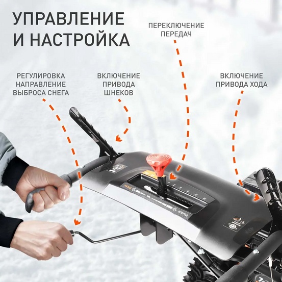 Снегоуборщик бензиновый самоходный Patriot PS 603