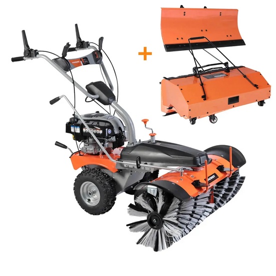 Подметальная машина Patriot S 510 BS + контейнер для сбора мусора SC-100 + скребок для снега SN-100