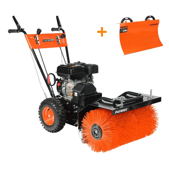 Подметальная машина универсальная Patriot PS 888 S + снежный отвал SN 60