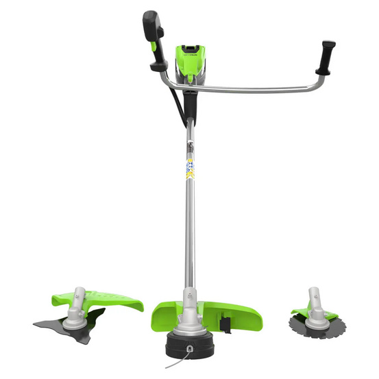 Аккумуляторный триммер Greenworks TB201H бесщеточный, 82V c АКБ 8 Ач + ЗУ 4А