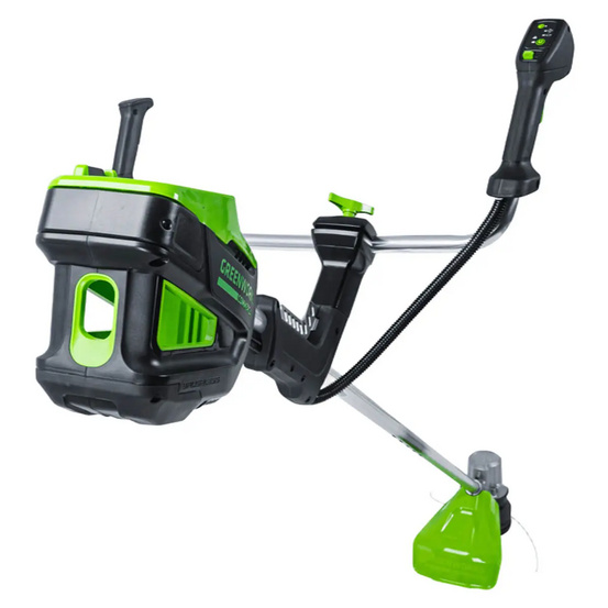 Аккумуляторный триммер Greenworks TB201H бесщеточный, 82V c АКБ 8 Ач + ЗУ 4А