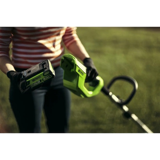 Аккумуляторный триммер Greenworks G40LT30, 40V с АКБ 2 Ач USB + ЗУ 2А