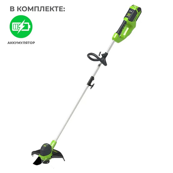 Аккумуляторный триммер Greenworks G40LT30, 40V с АКБ 4 Ач USB, без ЗУ