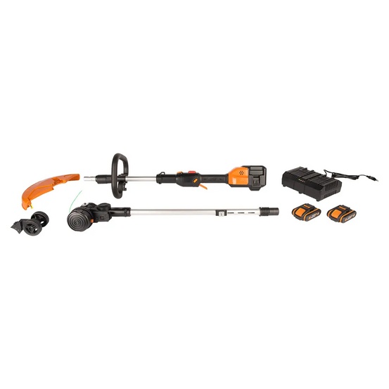 Аккумуляторный триммер WORX WG184E 40V, 2Ач х2, ЗУ