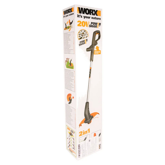 Аккумуляторный триммер WORX WG157E.9 20V, без АКБ и ЗУ