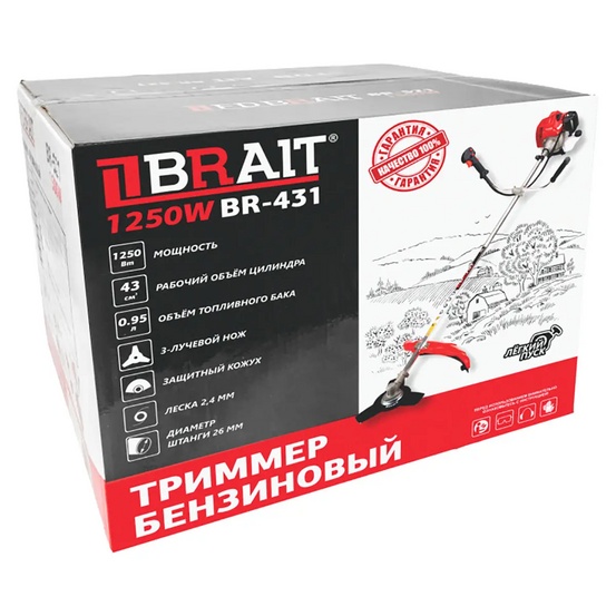 Бензиновый триммер BRAIT BR-431-019