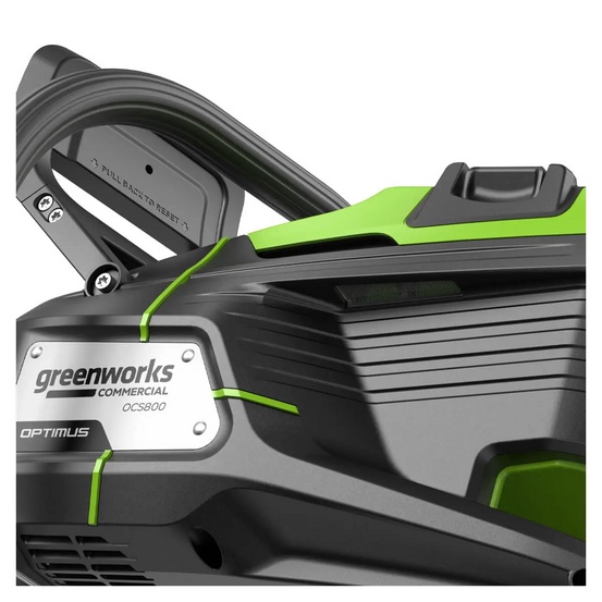 Аккумуляторная бесщеточная цепная пила Greenworks OCS800 82V (50см) 5,0 кВт без АКБ и ЗУ