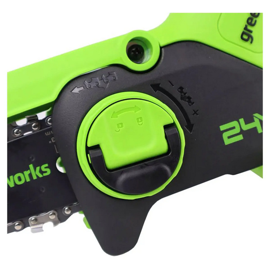 Аккумуляторная бесщеточная цепная мини пила Greenworks G24MCS10 24V (10см) без АКБ и ЗУ