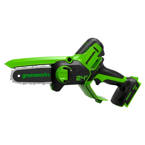 Аккумуляторная бесщеточная цепная мини пила Greenworks G24MCS10 24V (10см) без АКБ и ЗУ
