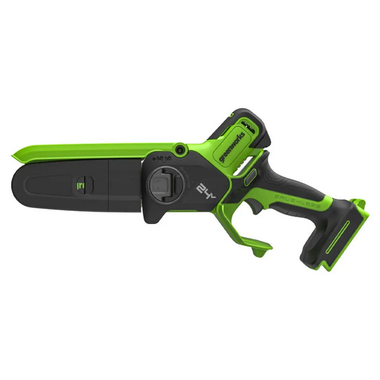 Аккумуляторная цепная пила Greenworks G24CS15 24V (15см), с АКБ 4 Ач + ЗУ