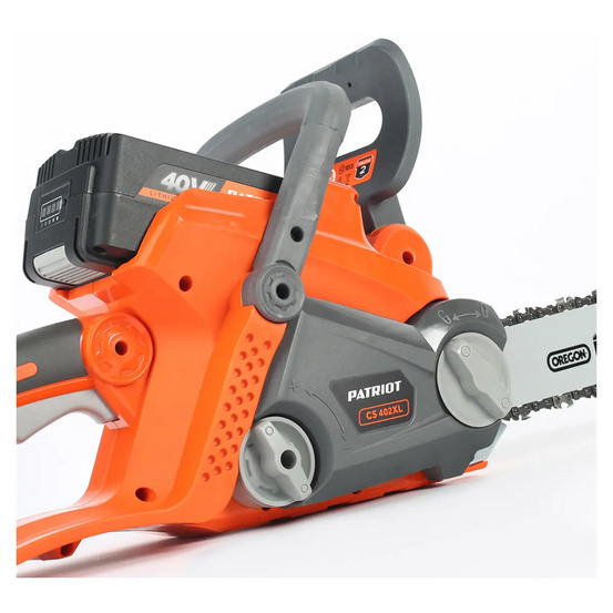 Аккумуляторная цепная пила Patriot CS 402 XL 40В, с АКБ 2.5 Ач + ЗУ