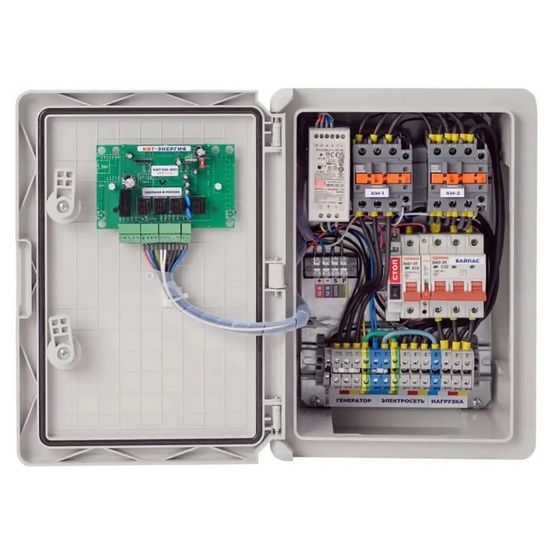 Блок автозапуска для бензиновых генераторов - КВТ Энергия 230В/400В 65А + GSM, уличный