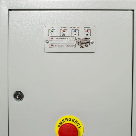 Блок автозапуска АВР-63 230/400В, 63А для однофазной/трехфазной сети (одноцилиндровый генератор)