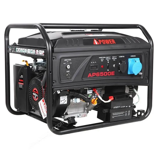 Бензиновый генератор A-iPower Lite AP6500E + блок автозапуска A-iPower 400 В, 25 А + транспортировочный комплект A-iPower S