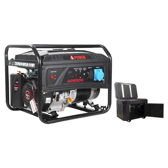 Бензиновый генератор A-iPower Lite AP6500 + кожух для генератора 1200-Optimal (тихий)