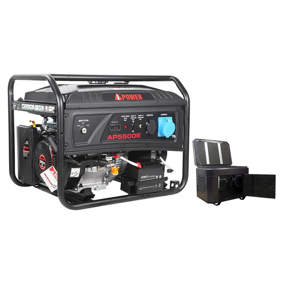 Бензиновый генератор A-iPower Lite AP5500E + кожух для генератора 1200-Optimal (тихий)