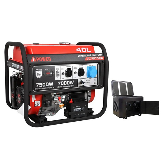 Бензиновый генератор A-iPower A7500EA  + кожух для генератора 1200-Optimal (тихий)