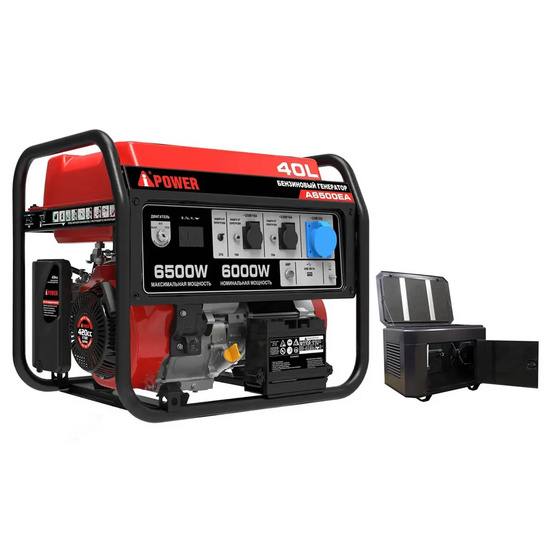 Бензиновый генератор A-iPower A6500EA + кожух для генератора 1200-Optimal (тихий)