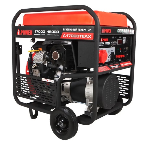 Бензиновый генератор A-iPower A17000TEAX + блок автозапуска A-iPower 230В/400В 100А 8 ПИН + кожух для генератора 1700SS летний комплект (супер тихий)