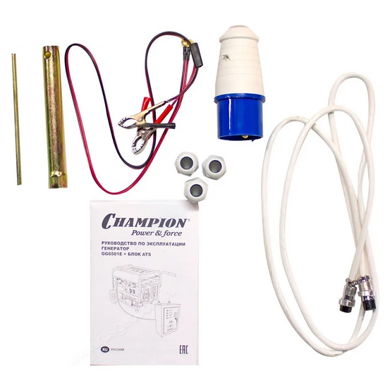 Бензиновый генератор Champion GG6501E+ATS