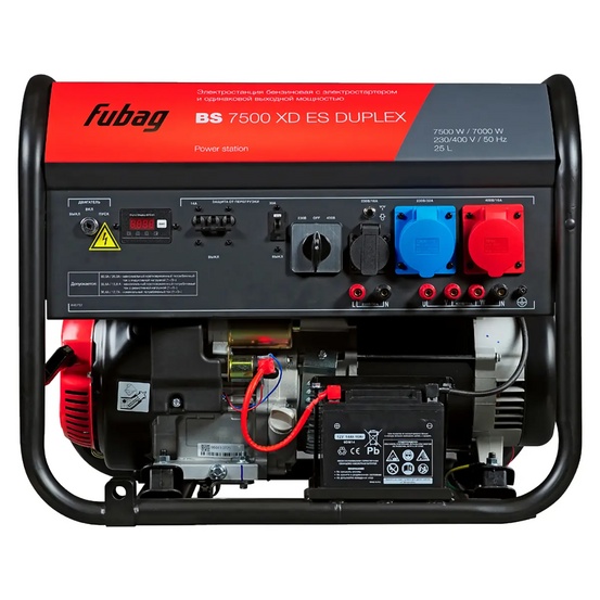 Бензиновый генератор FUBAG BS 7500 XD ES DUPLEX