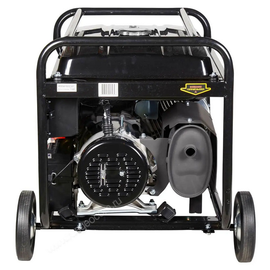 Бензиновый генератор HUTER DY6500LX с колесами