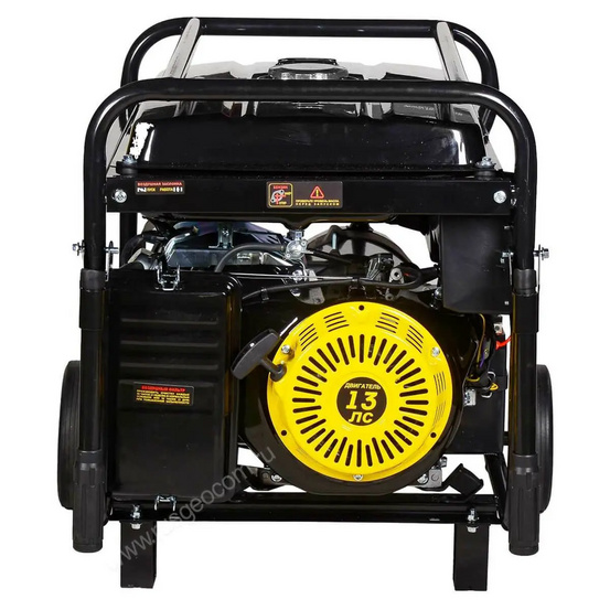 Бензиновый генератор HUTER DY6500LX с колесами