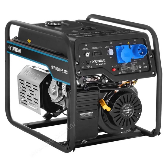 Бензиновый генератор Hyundai HHY 9020FE ATS + кожух для генератора 1400SS (супер тихий)