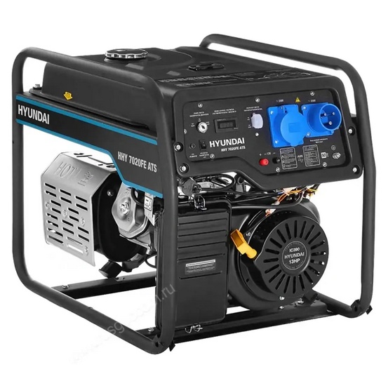 Бензиновый генератор Hyundai HHY 7020FE ATS + транспортировочный комплект HOME Serie 5020-9020