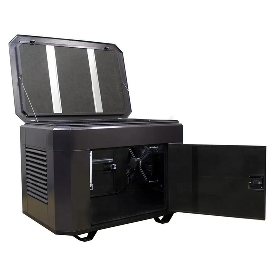 Бензиновый генератор Hyundai HHY 7020FE ATS + кожух для генератора 1200-Optimal (тихий)