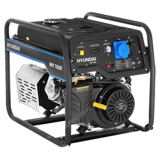 Бензиновый генератор Hyundai HHY 7020F + кожух для генератора 1200-Optimal (тихий)
