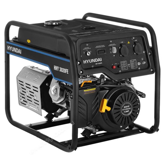 Бензиновый генератор Hyundai HHY 3020FE + транспортировочный комплект HOME Serie 3020