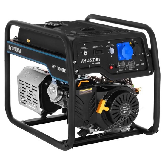 Бензиновый генератор Hyundai HHY 10000FE + транспортировочный комплект HOME Serie 10000
